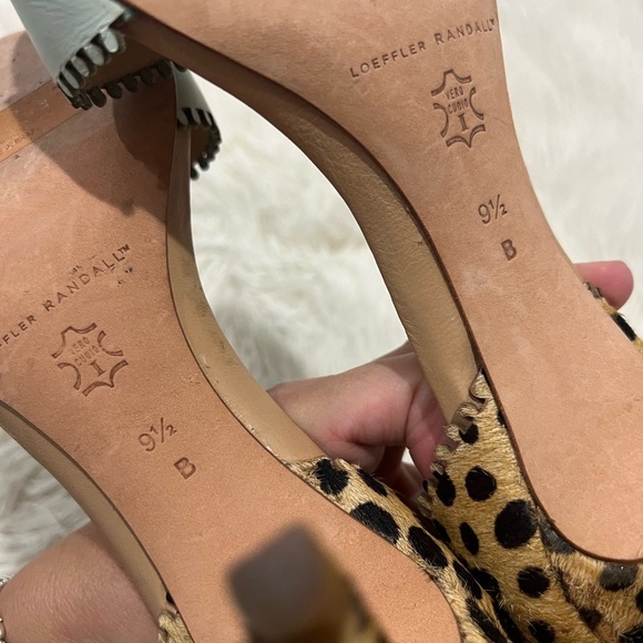 Loeffler Randall Leopard Print Pony Hair D’Orsay Heels - Size 9.5 - Picture 4 of 8